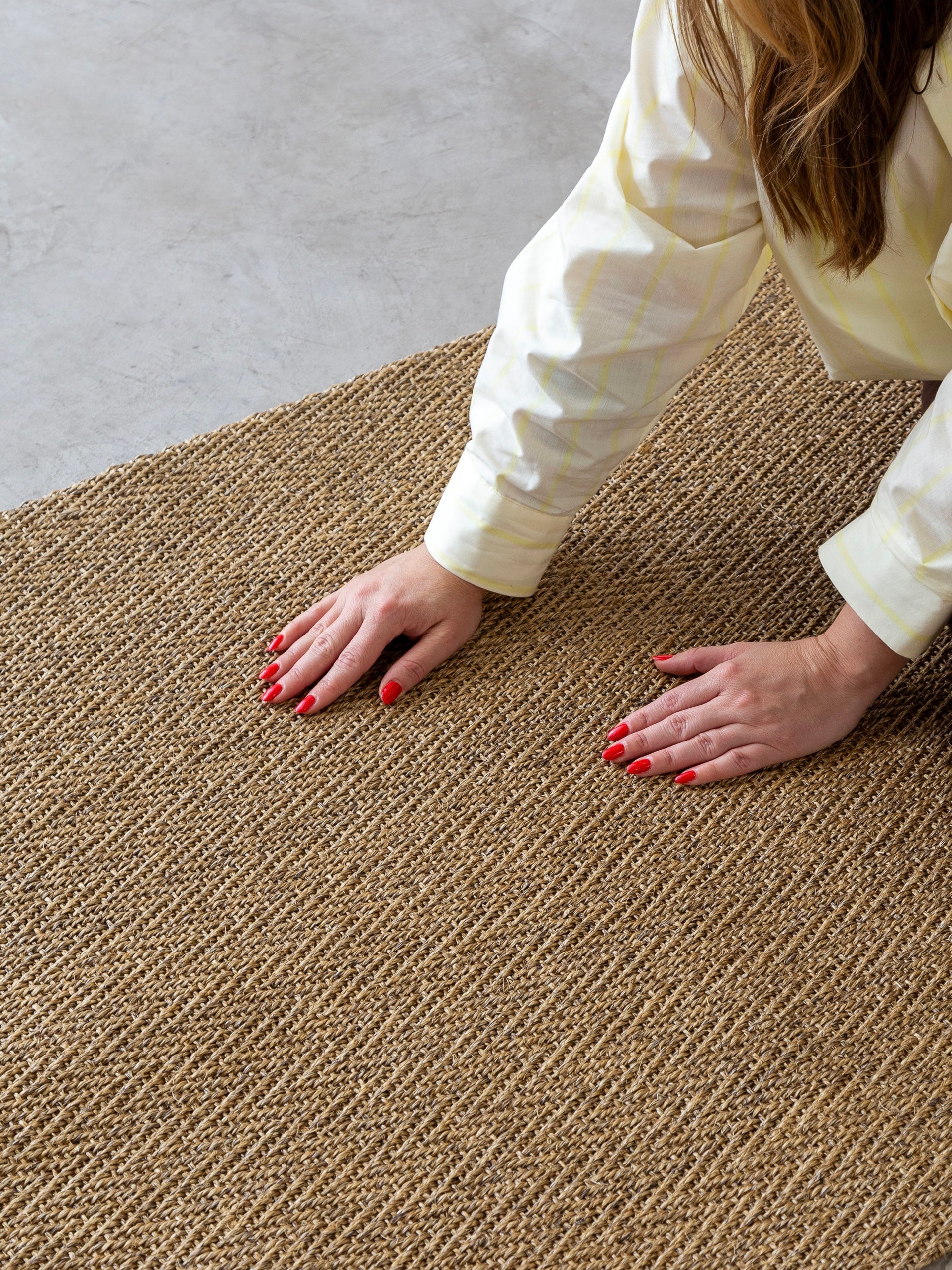 Tapete Espinha de Peixe Mel