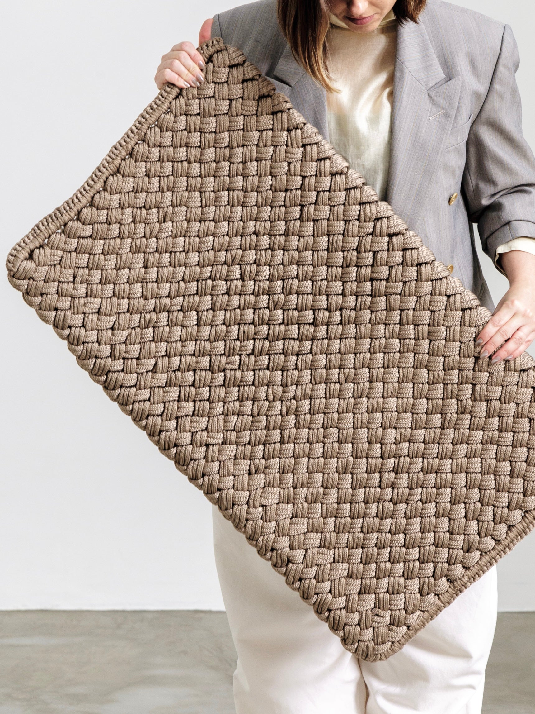 Capacho Nau Unicolor Claro | Pronta Entrega