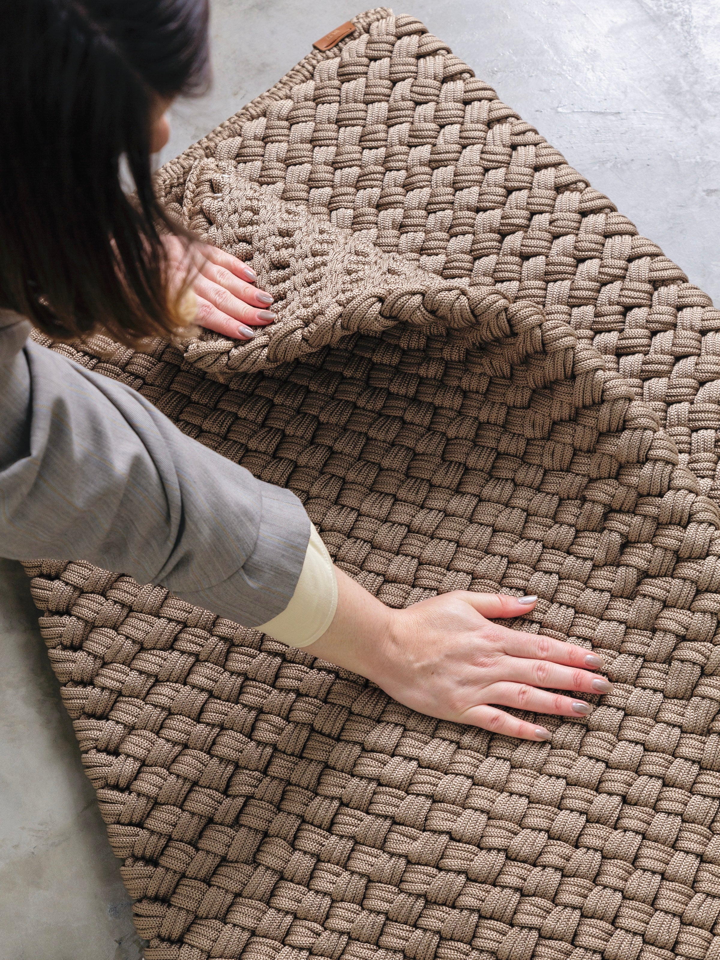 Capacho Nau Unicolor Claro | Pronta Entrega