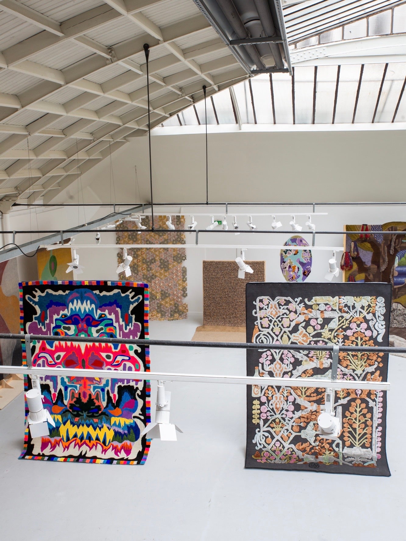 Tapetes na exposição internacional de design têxtil em Paris