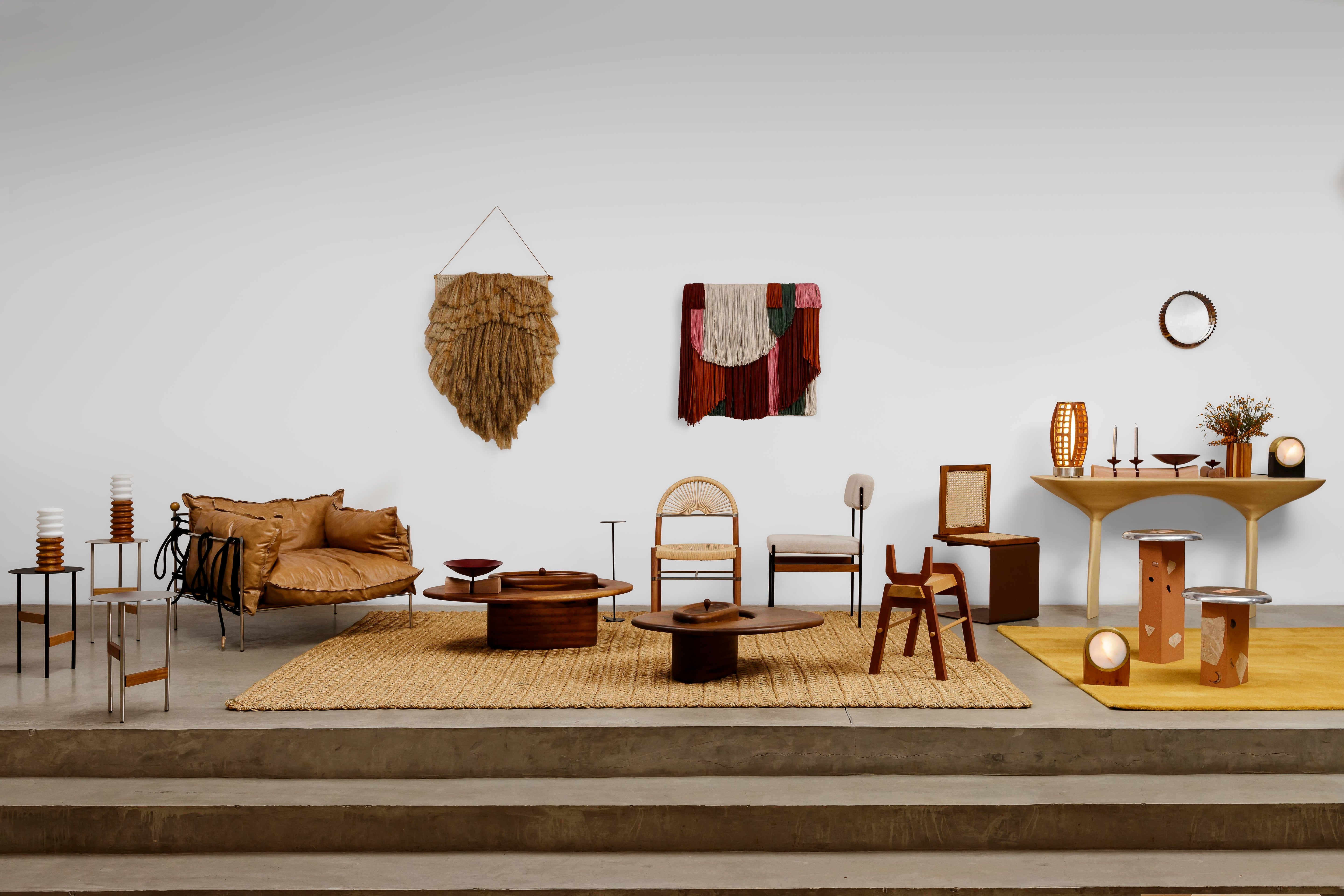 Materiais naturais na decoração com texturas, fibras e atmosfera sensorial