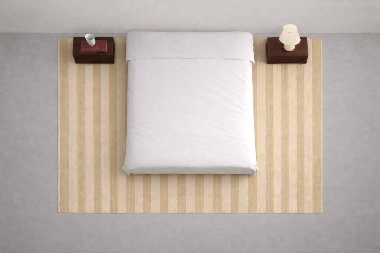 Medida ideal de tapete para cama king