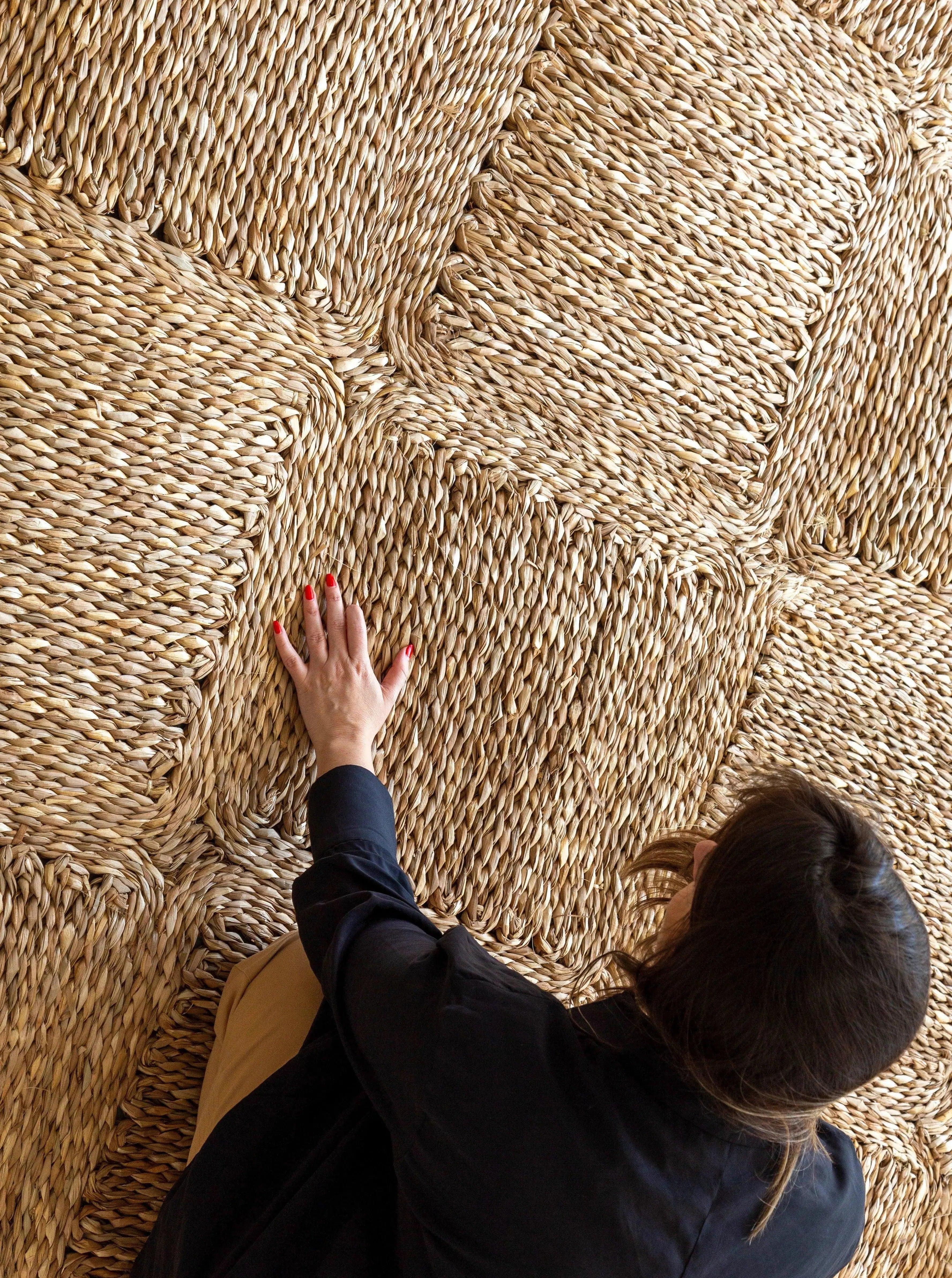 Tapete Losangos Capim D'água - Leva Oficina