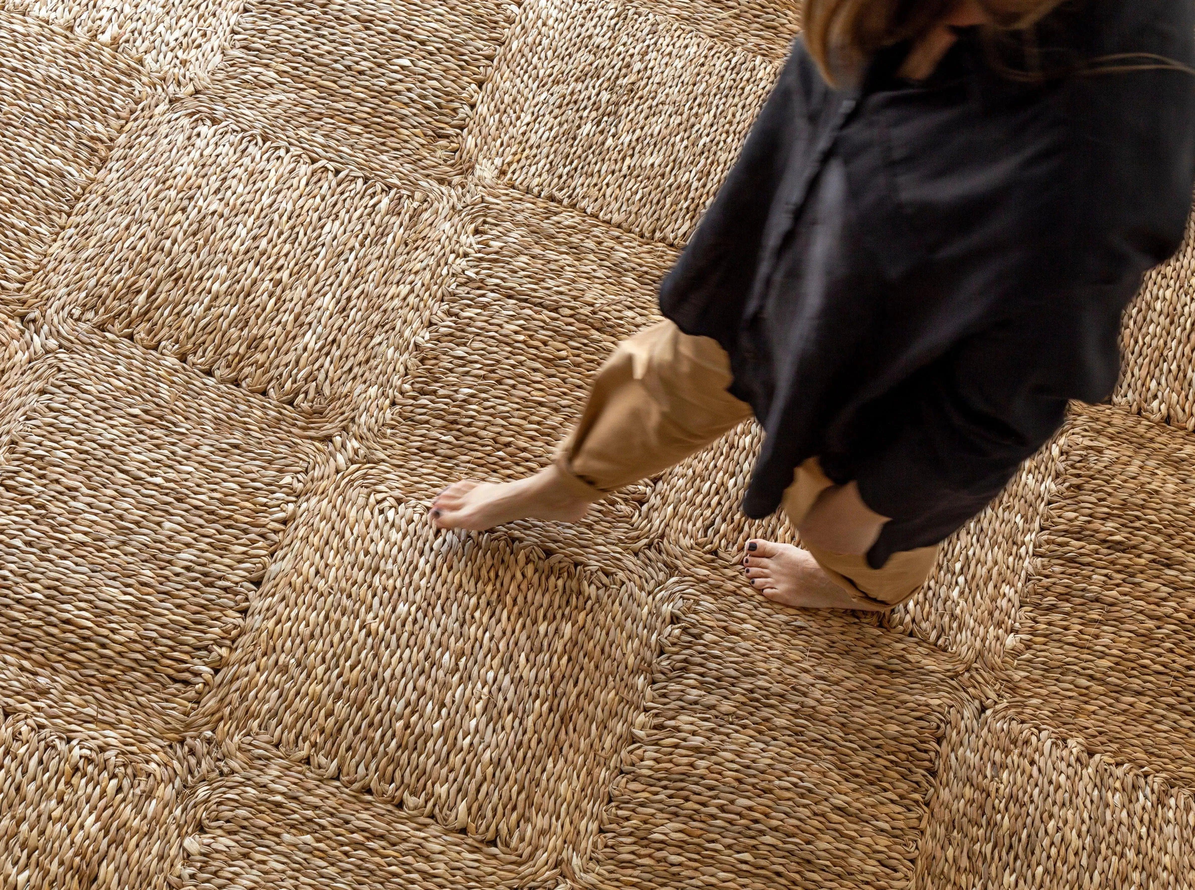 Tapete Losangos Capim D'água - Leva Oficina