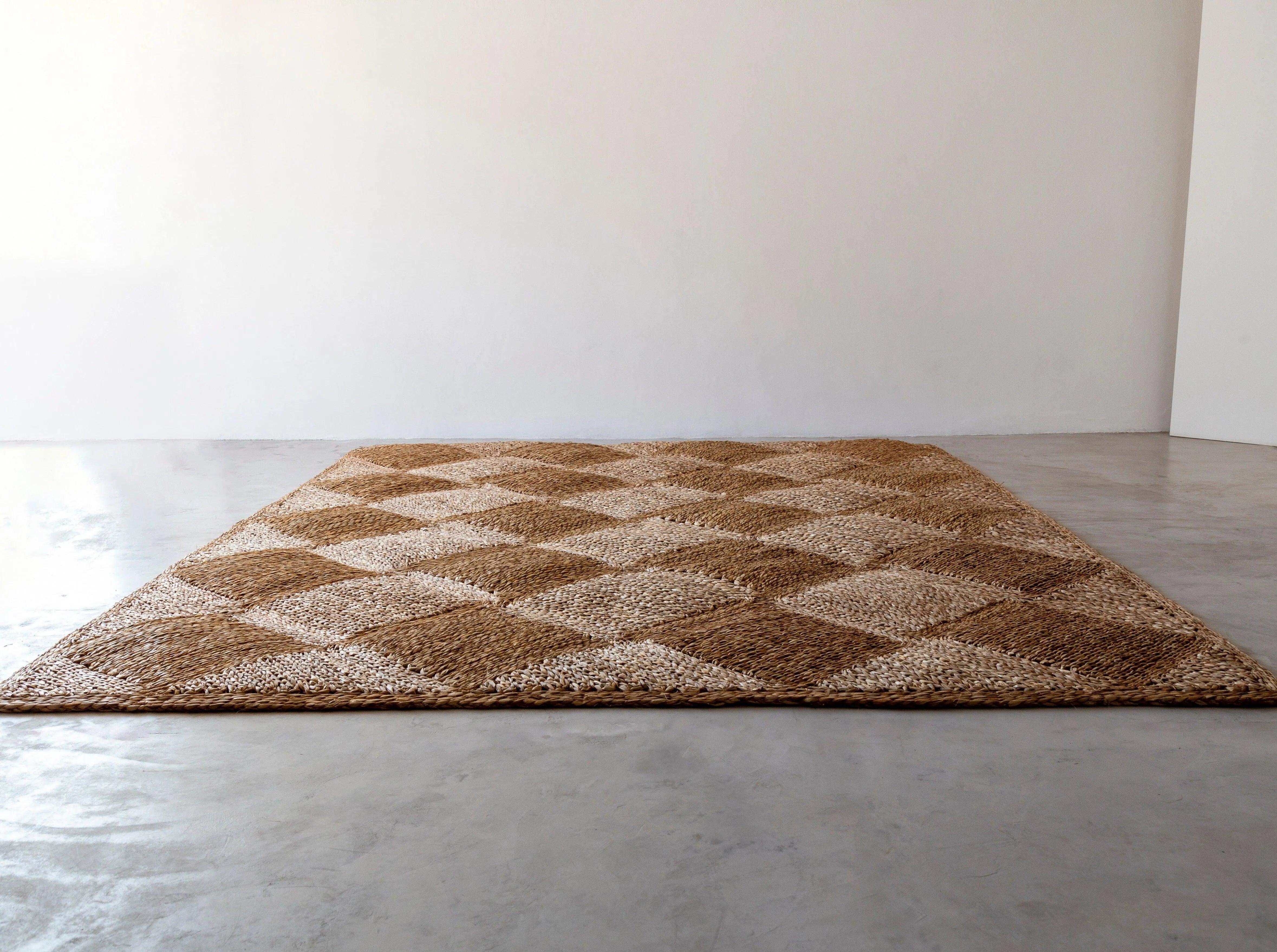 Tapete Losangos Capim D'água - Leva Oficina