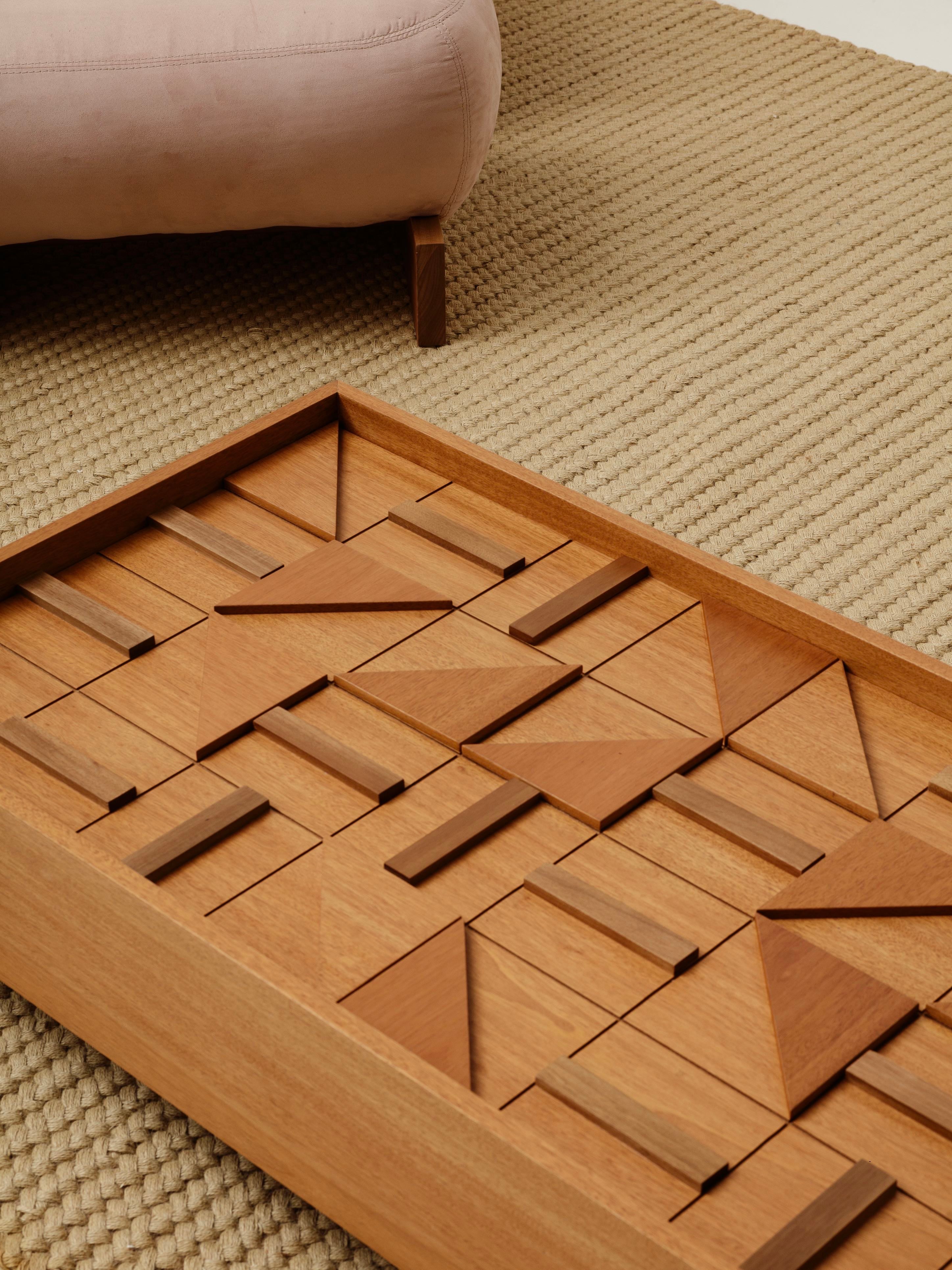 Interior contemporâneo com materiais naturais, textura e sensação de aconchego