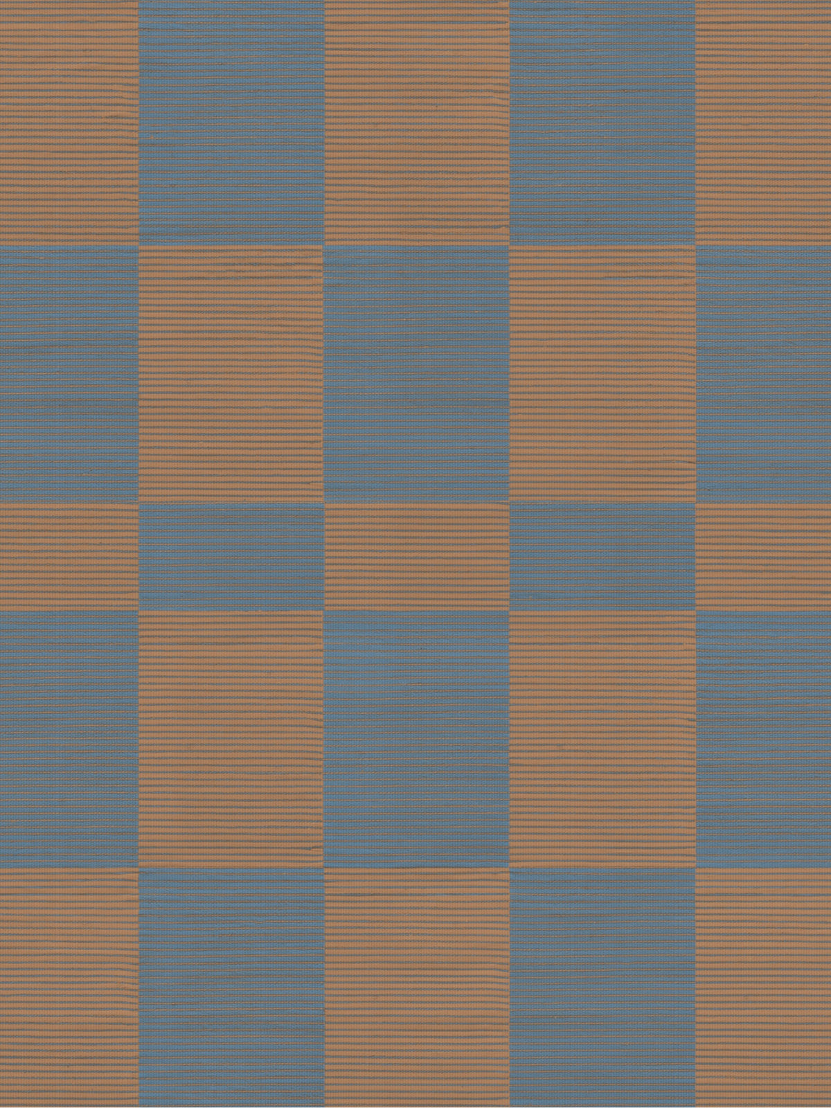 Tapete Chroma azul e nude escuro desenho quadriculado